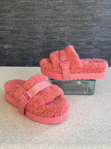 Sandalias Ugg Originales Modelo Cali Collage Fluffita