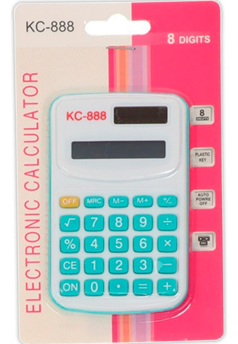 Calculadora simple, hermoso escritorio escolar, color rojo