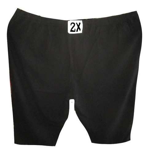 Capri Bermuda Negro Mujer Talla 2x (38/40 ) Basic Edition
