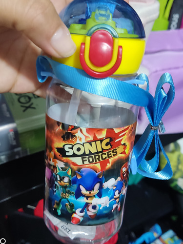 Termo De Sonic Plástico Con Pitillo 