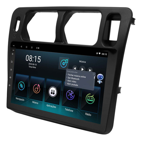 Multimidia Pajero Tr4 Android 14 2gb Carplay 9p Voz Qled