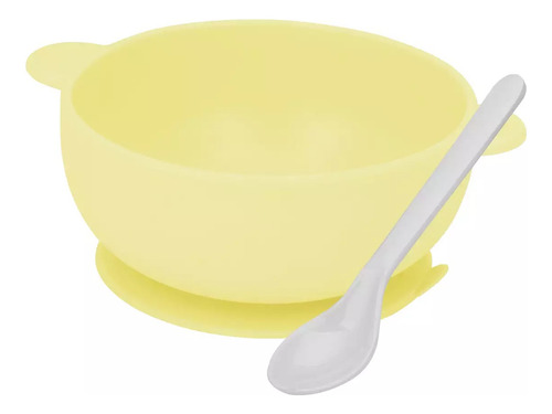 Tigela Silicone Bebê Com Ventosa E Colher Unyhome