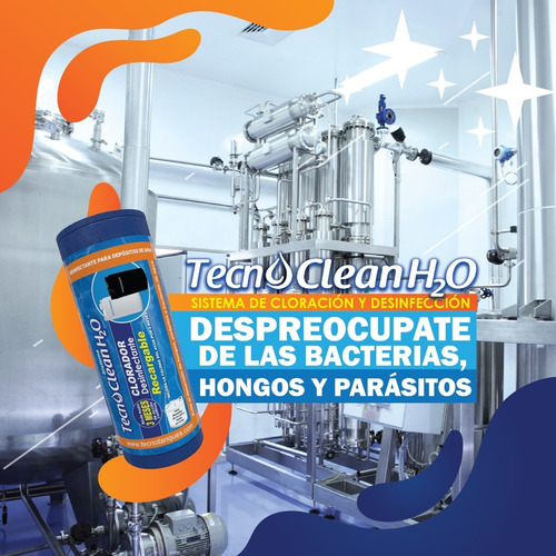 Imagen 4 de 4 de Clorador Desinfectante Tecnoclean H2o Industrial Tanques.