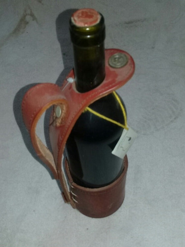 Servidor Portabotella De Cuero Para Vino