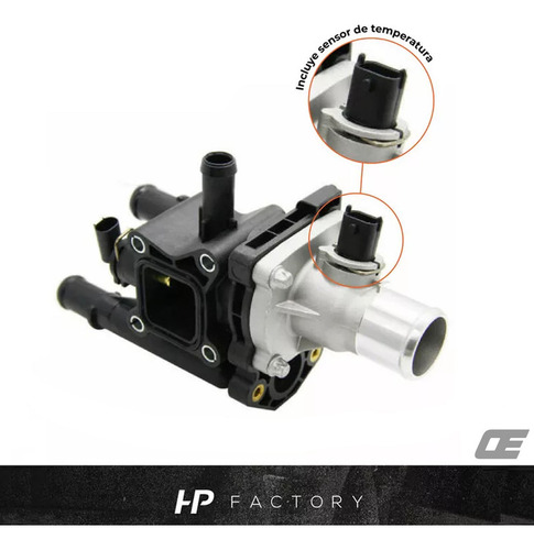 Imagen 3 de 10 de Termostato Completo Chevrolet Cruze Sonic Tracker 1.8 1.6l