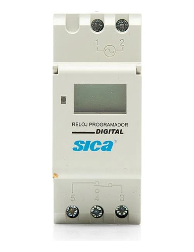 Interruptor Reloj Digital Programador 2 Mod Din 10a Sica