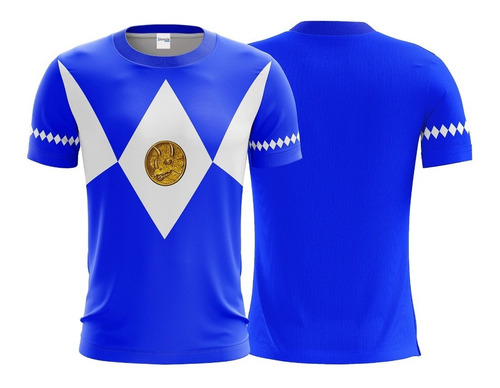 Camiseta Uniforme Power Rangers Mighty Morphin Dryfit Sport
