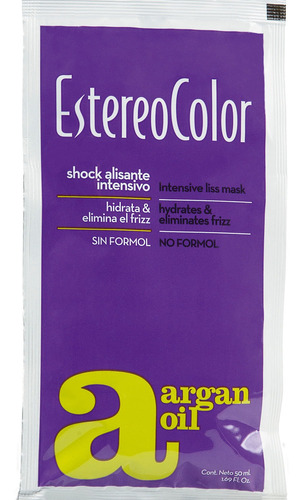 Tratamiento Shock Alisante Intensivo Con Argan X 50 Ml