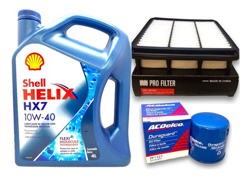 Kit Aceite Shell Hx7 10w40 Y Filtros  I30 I 30 2008 A 2012