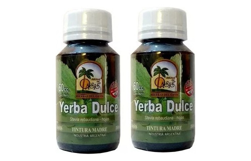 2 X Tintura Madre :  Yerba Dulce Hierbas Del Oasis - Fw