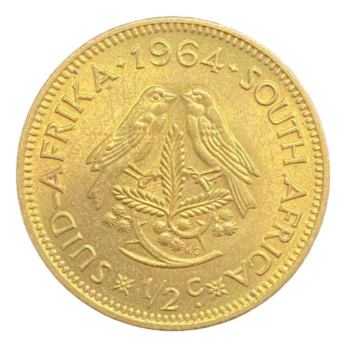 Sudafrica - 1/2 Cent - Año 1964 - Km #56 - Riebeeck 