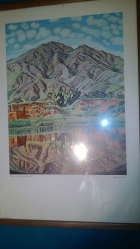 Pintor Afiche Cabré.paisaje De La Laguna.1947
