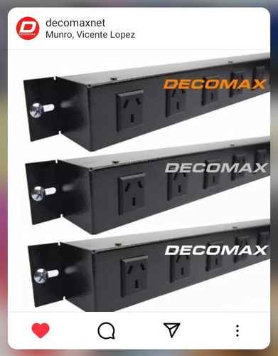 Canal Tension Rack Rackeable Con 5 Tomas Zapatilla Decomax