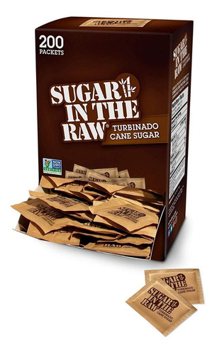 Caja Con 200 Sobres De Azucar Morena Vegana Sugar In The Raw