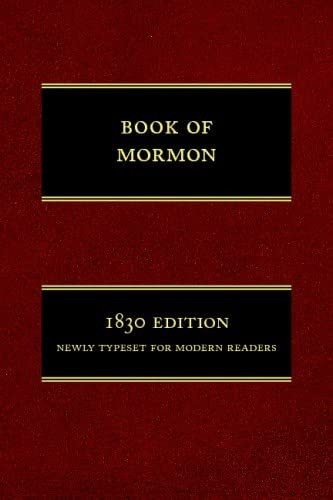 Libro: En Inglés El Libro De Mormón: Edición De 1830, Newly
