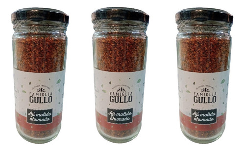 Aji Molido Ahumado Con Madera De Nogales Gullo 120gr X 3unid