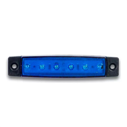 Lanterna Lateral 6 Leds Smd 12/24v Azul Carreta Tarponn