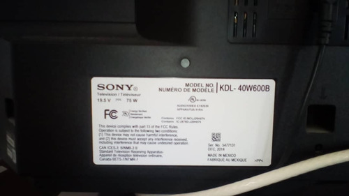 Imagen 4 de 4 de Tv Sony Smart Full Hd 1080 40 Modelo W600b Con La Mesa