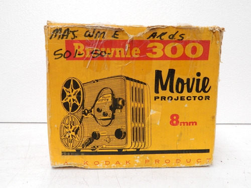 Caja De Proyector Antiguo Kodak Brownie 300 - 8 Mm