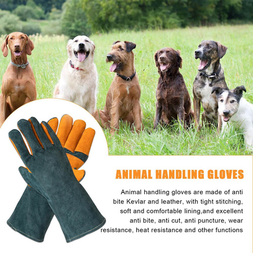 Guantes Resistentes A Mordeduras Guantes Multiusos De Cuero