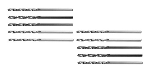 Kit Broca Aço Tramontina 10 Un 2x49mm Hss Drill Bit