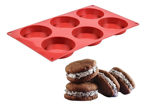 Caketime Silicone Muffin Top Pan - Whoopie Pie Pan 3  Molde 