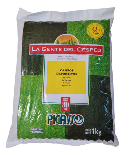 Semillas De Césped Pasto Picasso Campos Deportivos 1 Kg