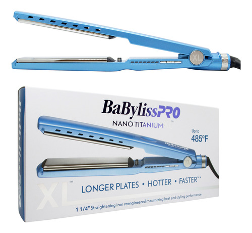 Babyliss Nano Titanium Plancha Alisado 9091 Xl Humedo Seco