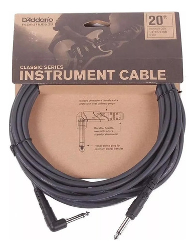 Cable De Instrumento Serie Clásica Planet Waves Pw-cgtra-20