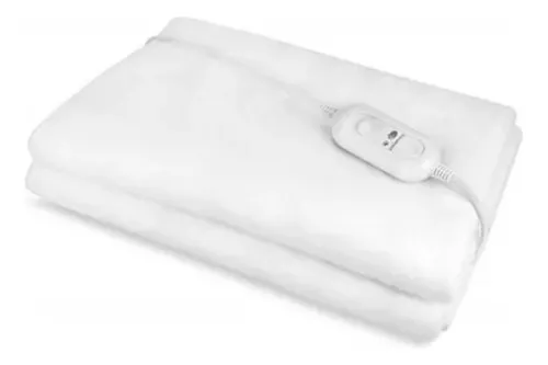 Calienta Camas Eléctrico 150 X 80 Cm 3 Niveles Color Blanco