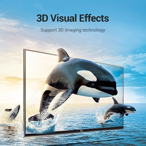 Imagen 5 de 10 de Cable Premium Display Port 1.4 8k 60hz 1,5 Metros Vention