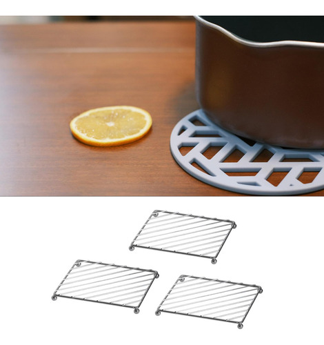 3x Soportes De Maceta De Metal Estantes Cuadrado