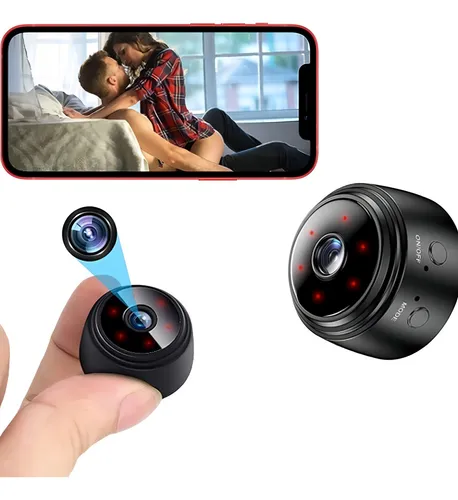 Câmera Escondida Wifi Visão Noturna Áudio 1080p Profissional Cor ...