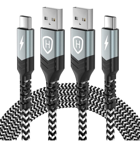 Cable Hqgc Usb Tipo C De 10 Pies Y 2 Paquetes, Para Cargador