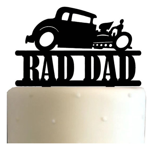 Cake Topper Adorno Torta - Hot Rat Rod Personalizado