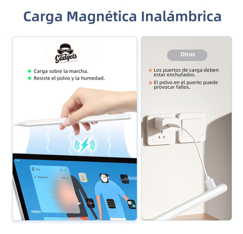 Pencil Carga Inalámbrica Magnética Lápiz Stylus Para Ipad