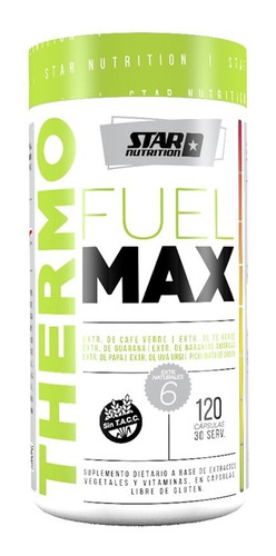 Thermo Fuel X 120 Caps - Star Nutrition Quemador Termogenico