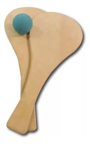Pelota Paleta Playa Juego Tenis Padel Playera De Madera