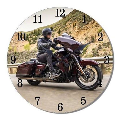 Reloj Mural Diseño Moto Americana/ Runn