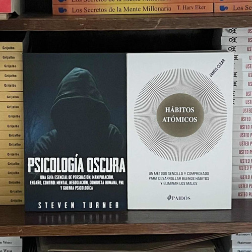 Libros X2 Psicología Oscura + Hábitos Atómicos