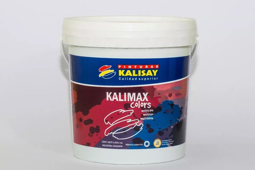 Pintura Látex Interior Con Colores Kalimax 3.6lts Color Rojo Medio
