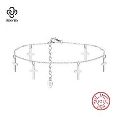 Rinntin-cadena De Cable De Plata De Ley 925 Para Mujer, Tobi