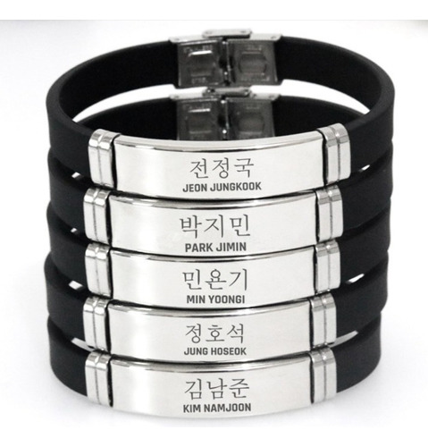 K-pop Bts Set 7 Piezas Pulsera Ajustable Suga Jimin V