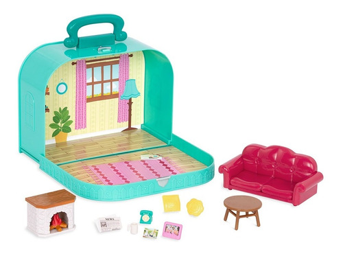 Set Living Sala De Estar Maletin Coleccionable Lil Woodzeez