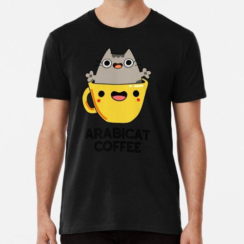 Remera Juegos De Palabras Divertidos Con Gatos De Café Arabe