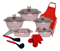 Comprar Baterías De Cocina Suprema Antiadherente 15 Piezas Cuadradas