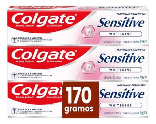 3 Cremas Dentales Colgate Sensitive Write - g a $59