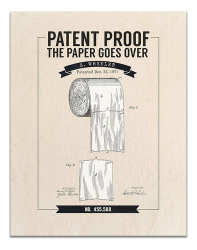 Prueba De Patente De Papel Higiénico Papel Va Por Enci...
