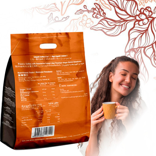 Café Soluble Dxn Premium 3 En 1 Con Crema 20 Sobres