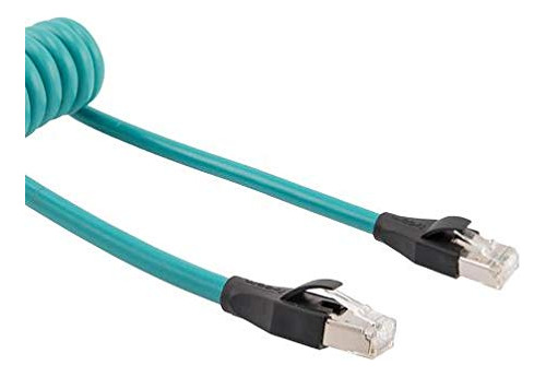 Thernet Bobina Ft Pie Conector Color Verde Azulado